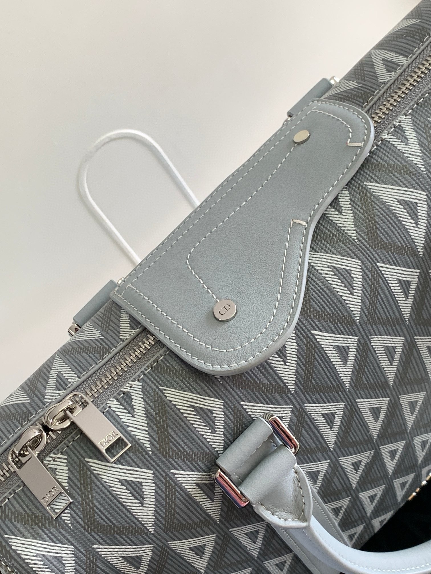 d*or lingot briefcase in grey cd Di*m*nd canvas