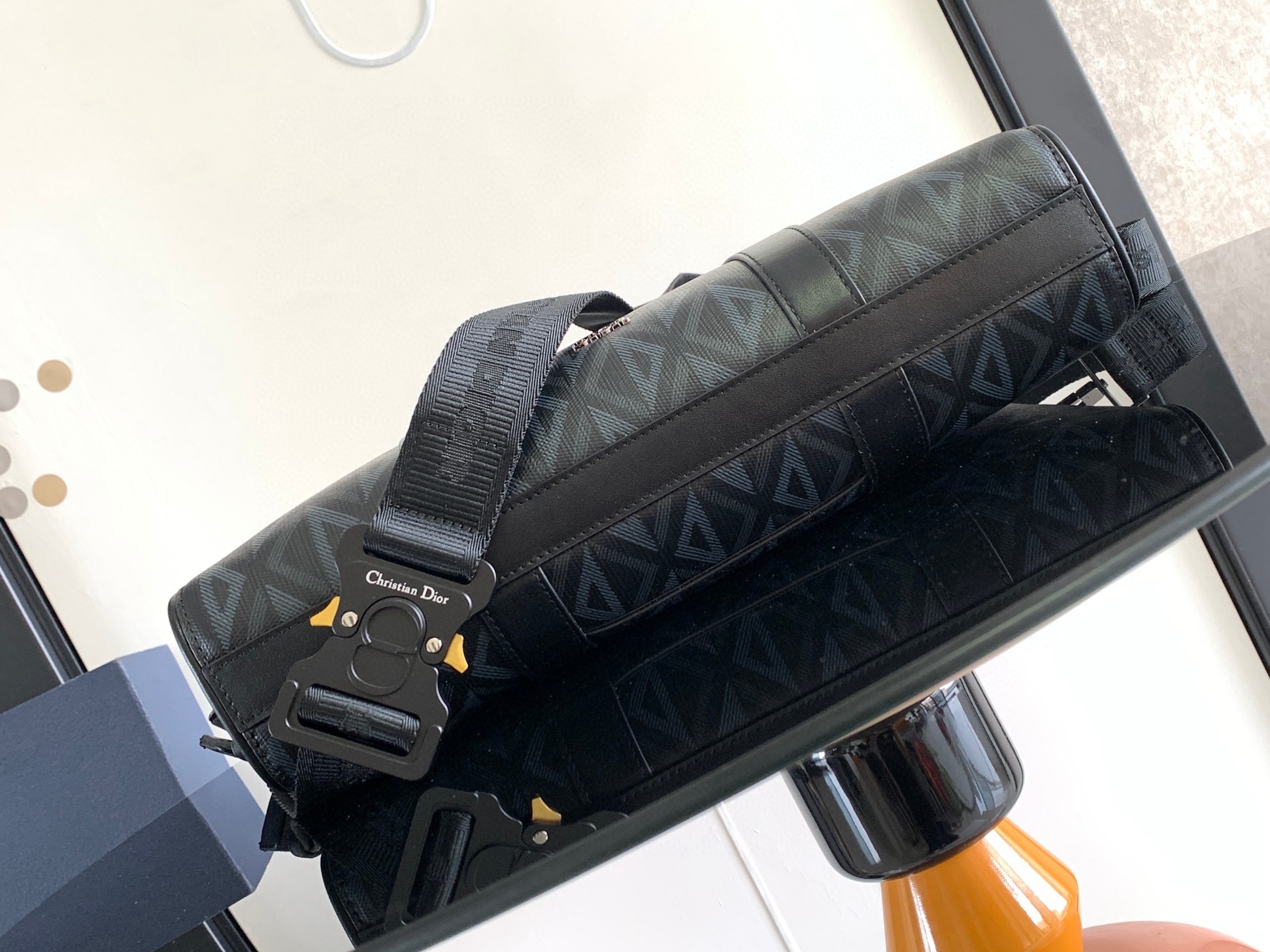 d*or lingot briefcase in black cd Di*m*nd canvas