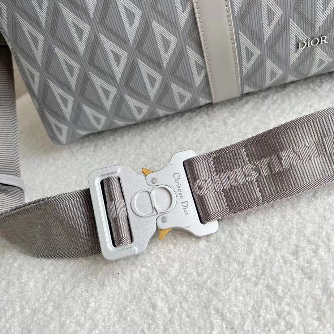 d*or lingot 50 duffle bag in gray cd Di*m*nd canvas