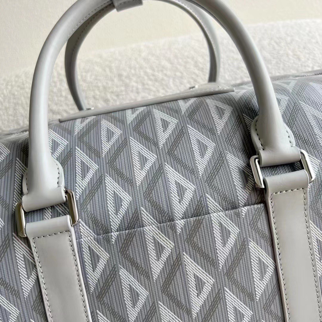 d*or lingot 50 duffle bag in gray cd Di*m*nd canvas