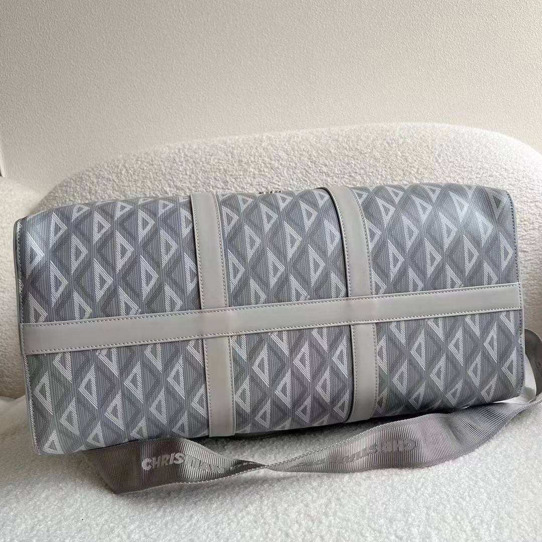 d*or lingot 50 duffle bag in gray cd Di*m*nd canvas