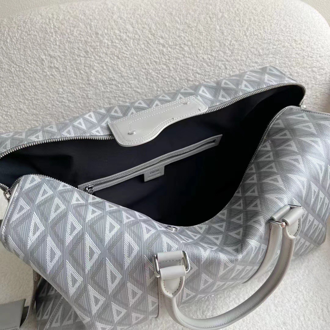d*or lingot 50 duffle bag in gray cd Di*m*nd canvas