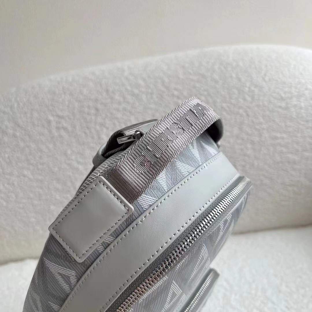 d*or mini rider sling bag in gray cd Di*m*nd canvas