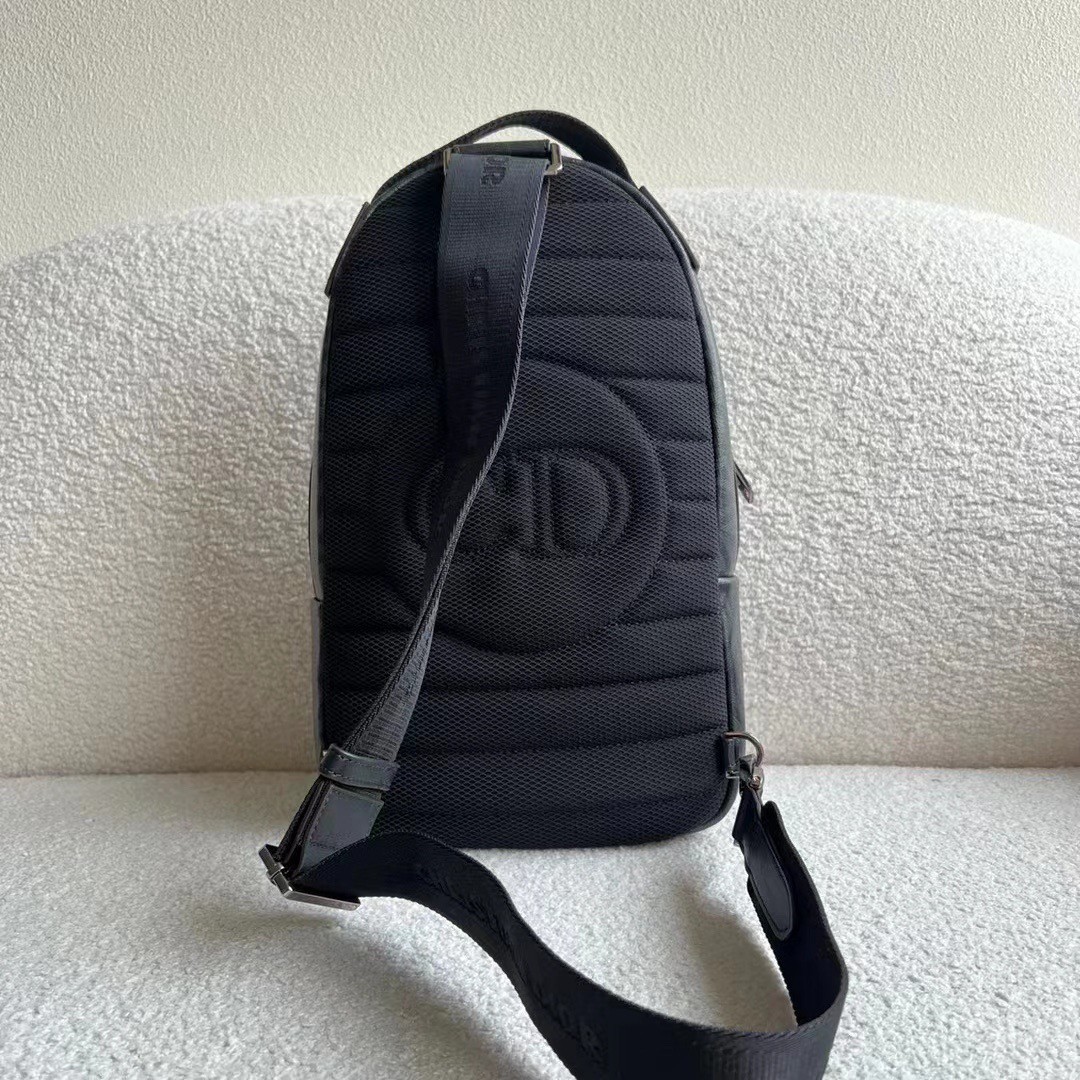 d*or mini rider sling bag in black cd Di*m*nd canvas