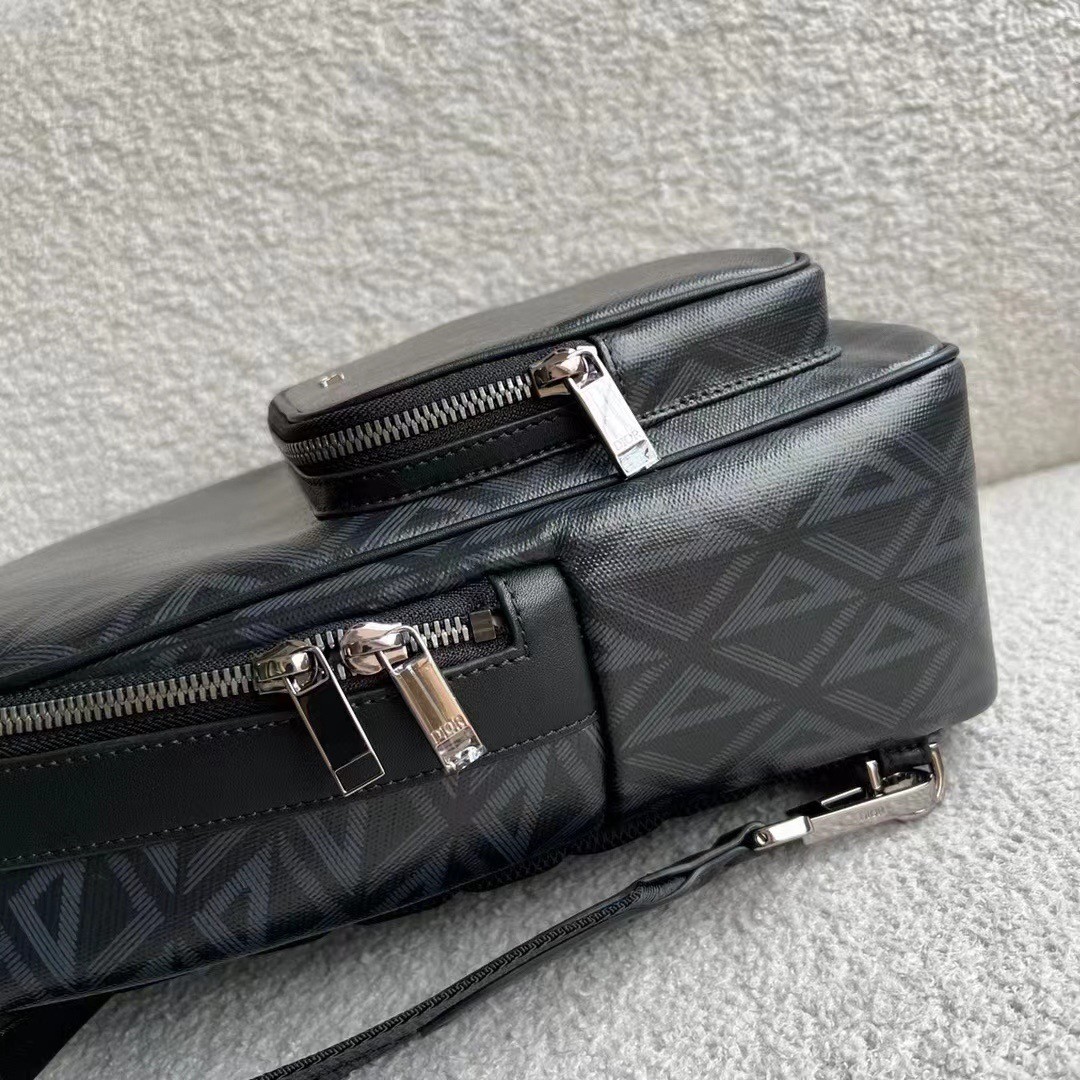 d*or mini rider sling bag in black cd Di*m*nd canvas