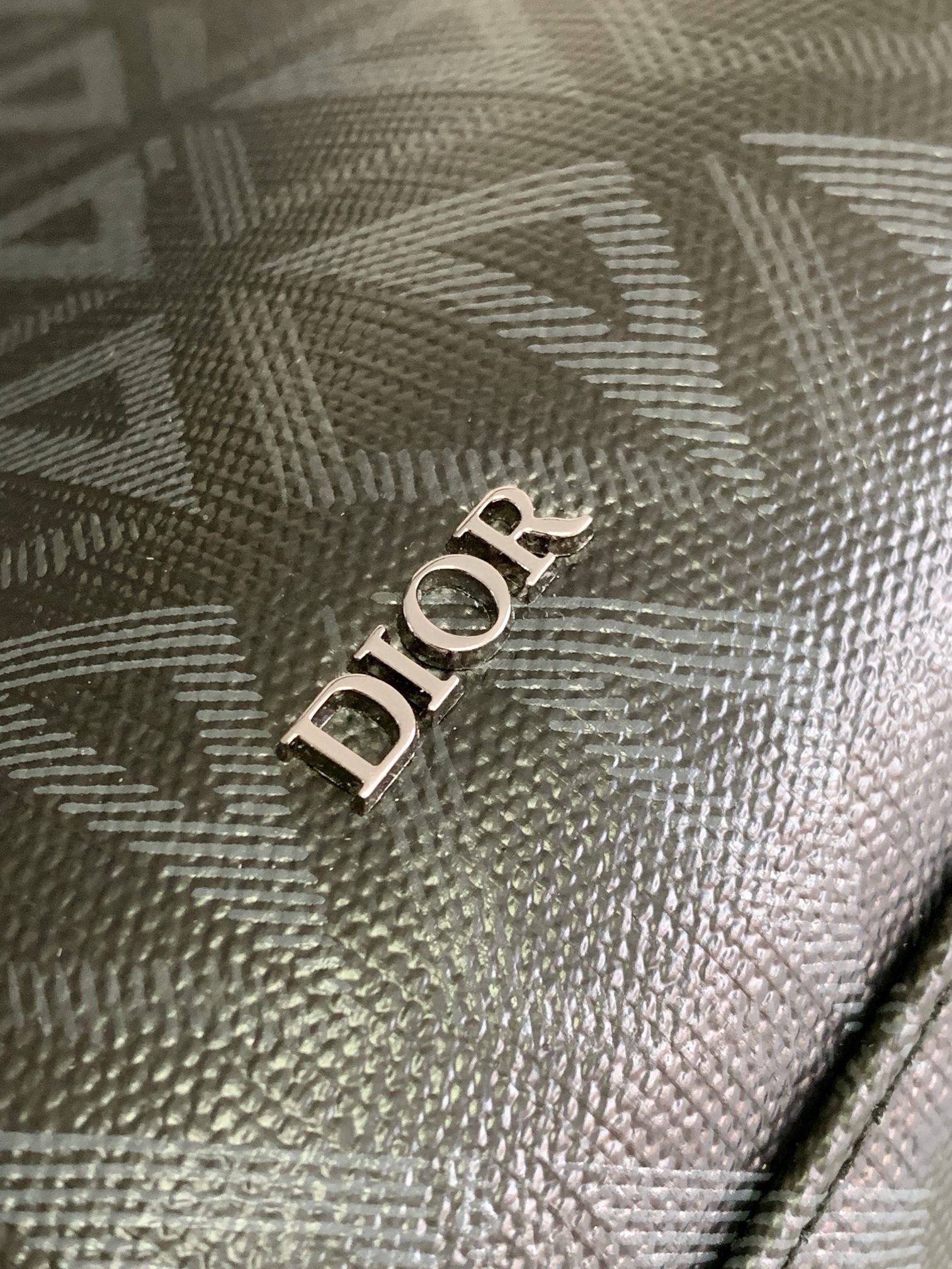 d*or safari tote bag in black cd Di*m*nd canvas