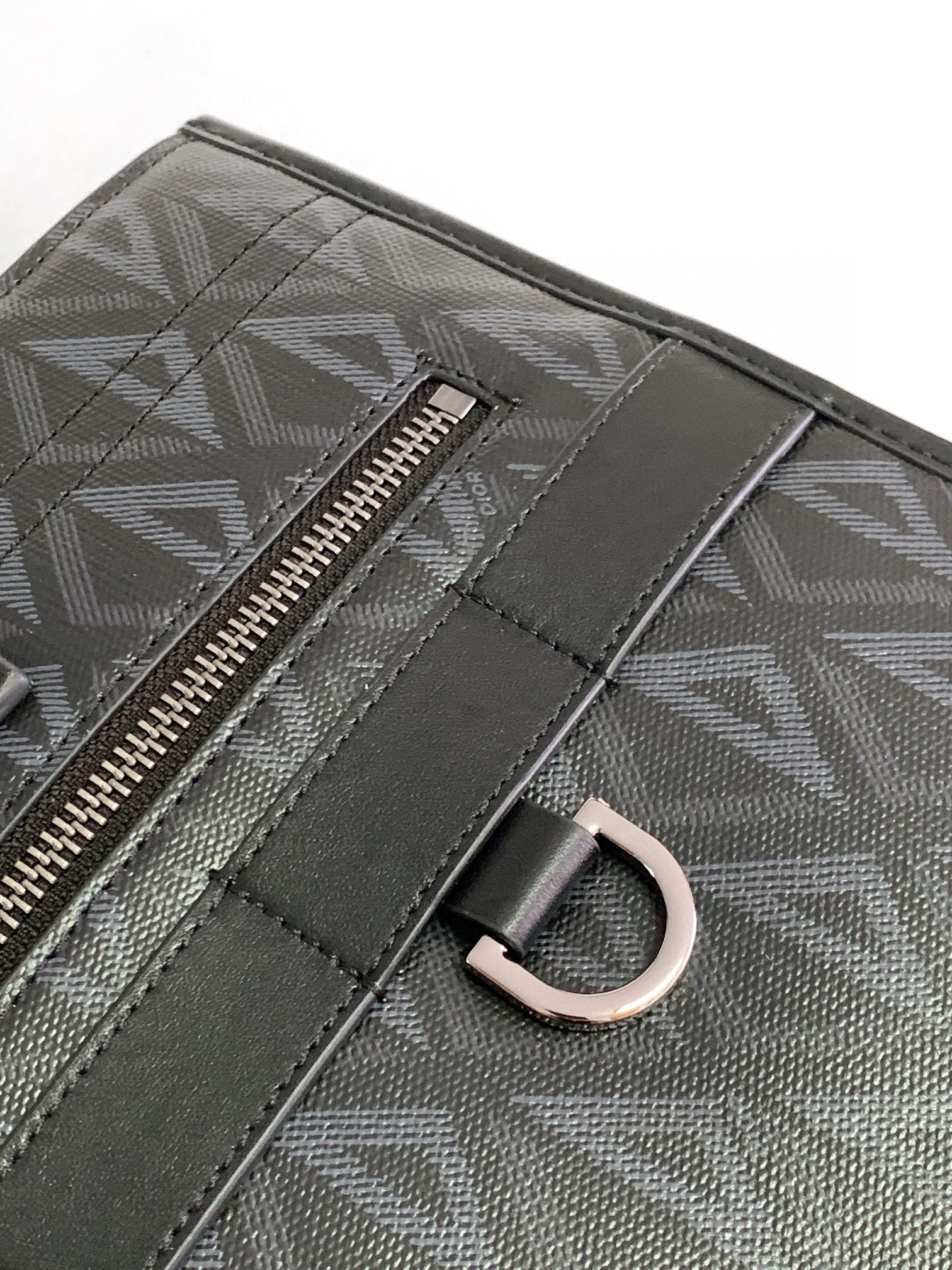 d*or safari tote bag in black cd Di*m*nd canvas