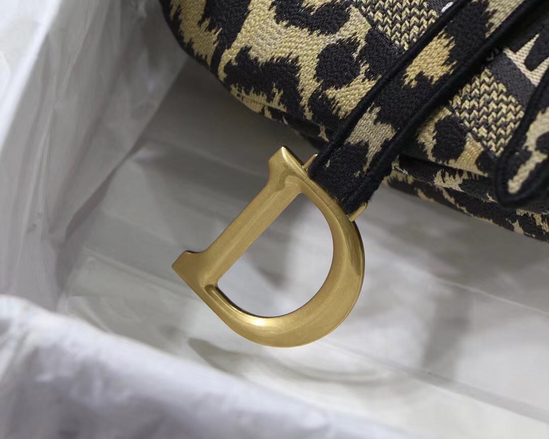 D*or saddle bag in beige multicolor mizza embroidery