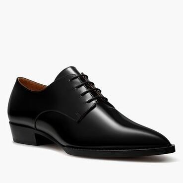 D*or black la derby flat shoe with white star