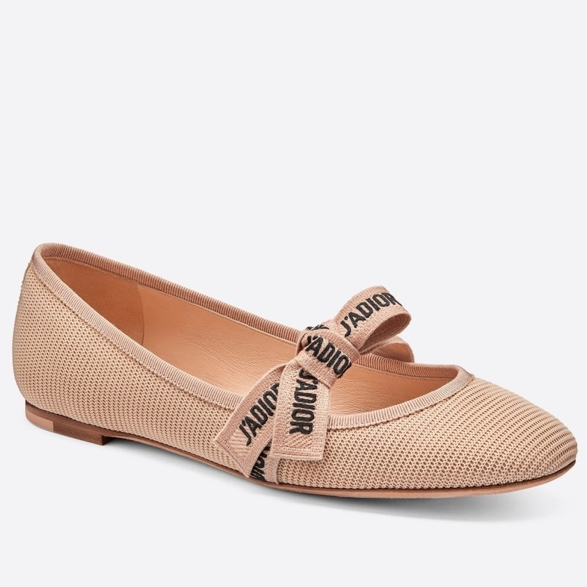 D*or miss j''aD*or ballet flat in nude technical canvas
