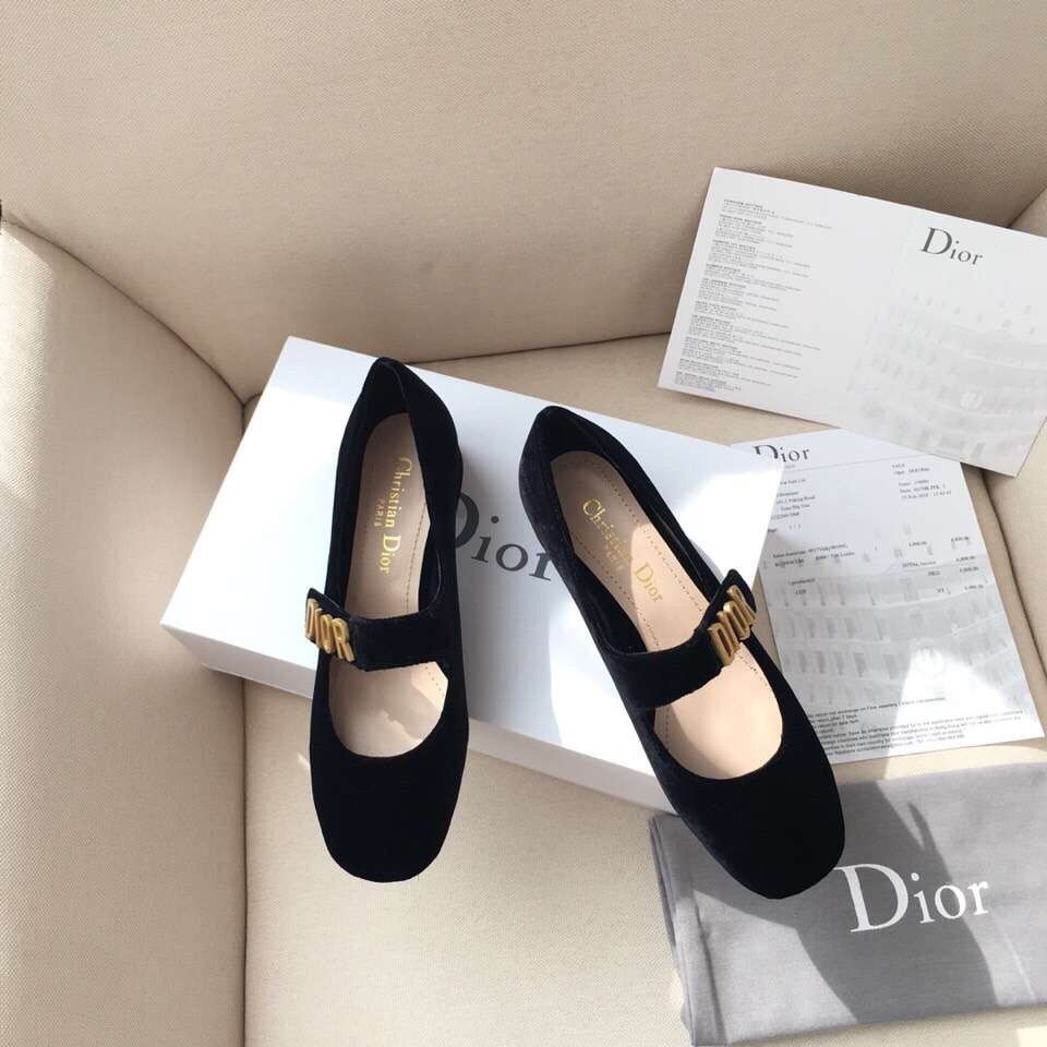 D*or baby-d ballet flats in black velvet