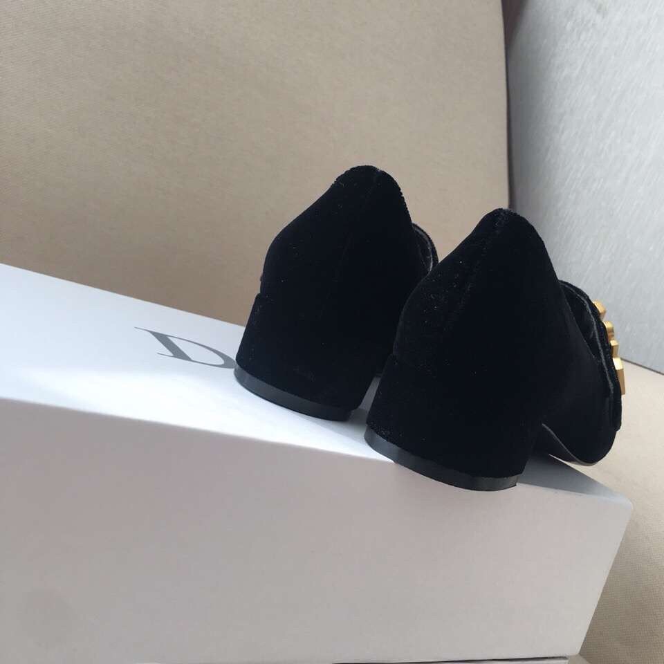 D*or baby-d ballet flats in black velvet