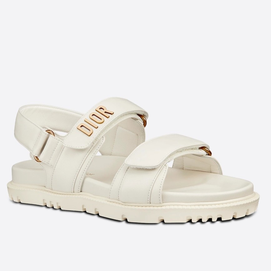 D*or D*oract sandals in white lambskin