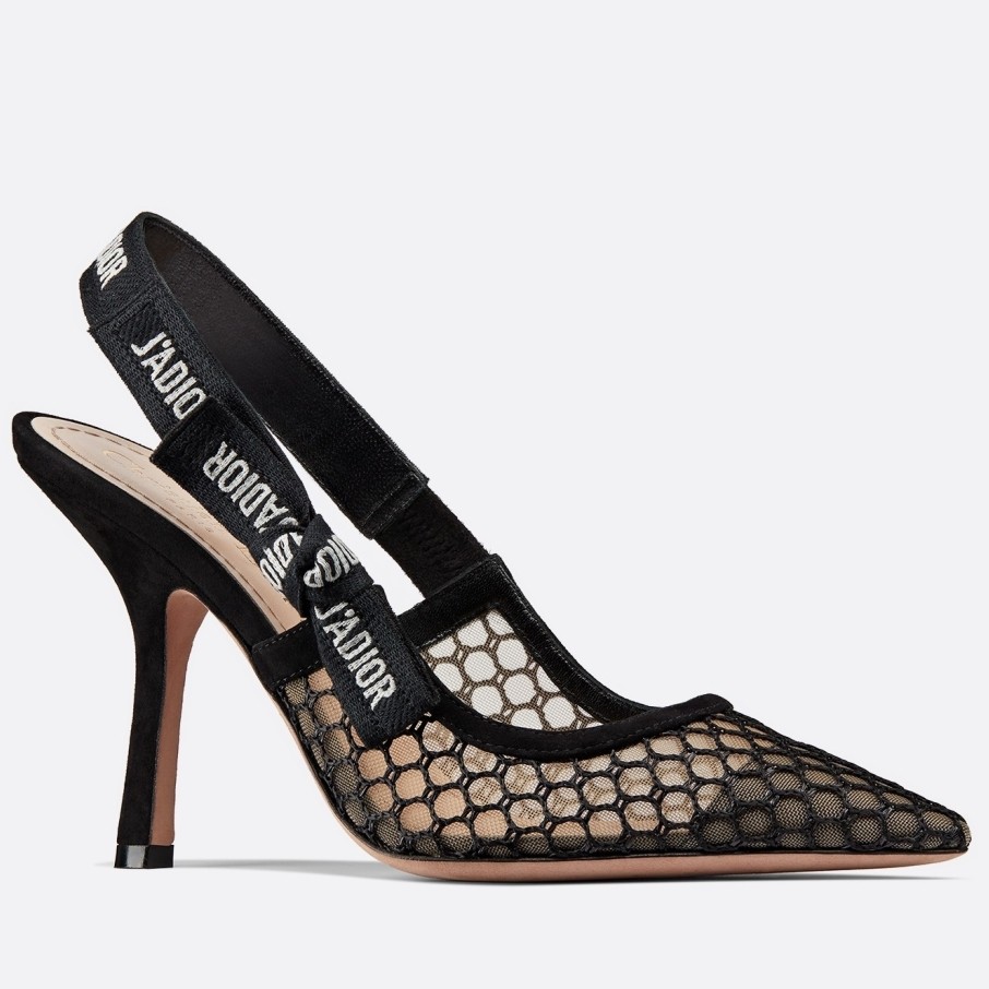 D*or j''aD*or slingback pumps 100mm in mesh
