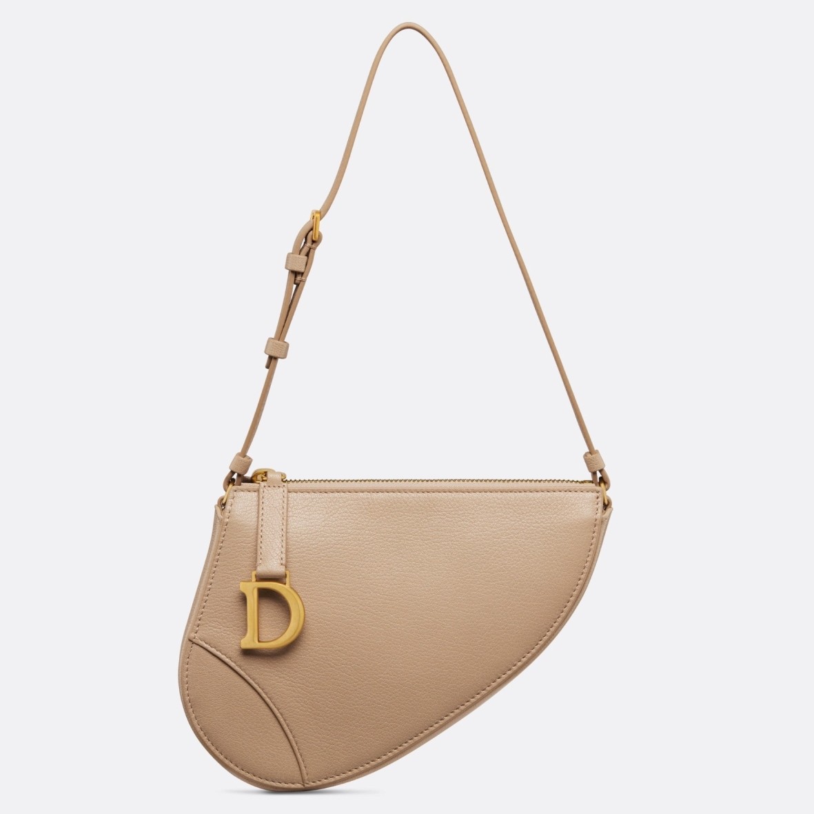 D*or saddle rodeo pouch in biscuit goatskin