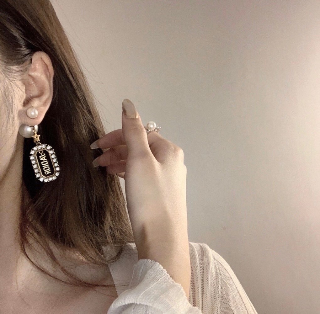 D*or tribales earrings in antique gold and palladium-finish metal