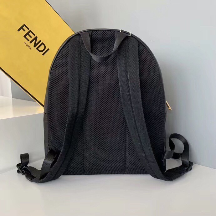 F**di bag bugs eyes nylon and leather backpack