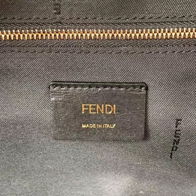 F**di bag bugs eyes nylon and leather backpack