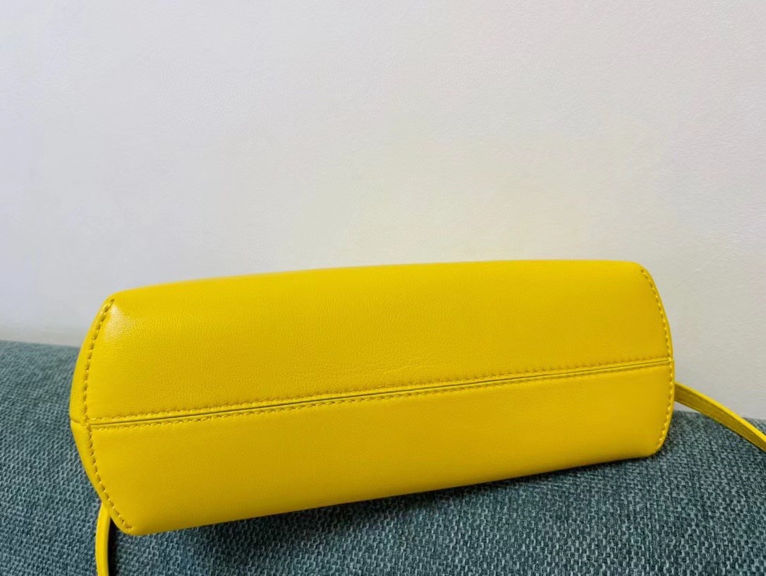 F**di small first bag in yellow nappa leather