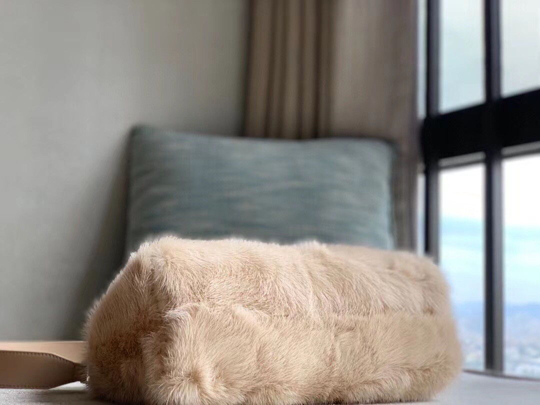 F**di small first bag in pink mink