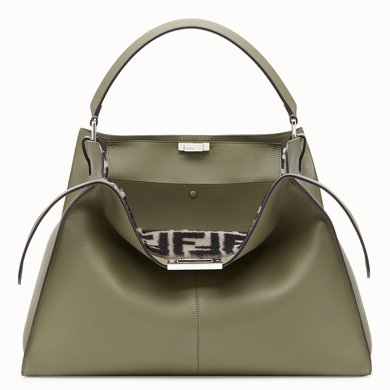 F**di green peekaboo x lite large bag