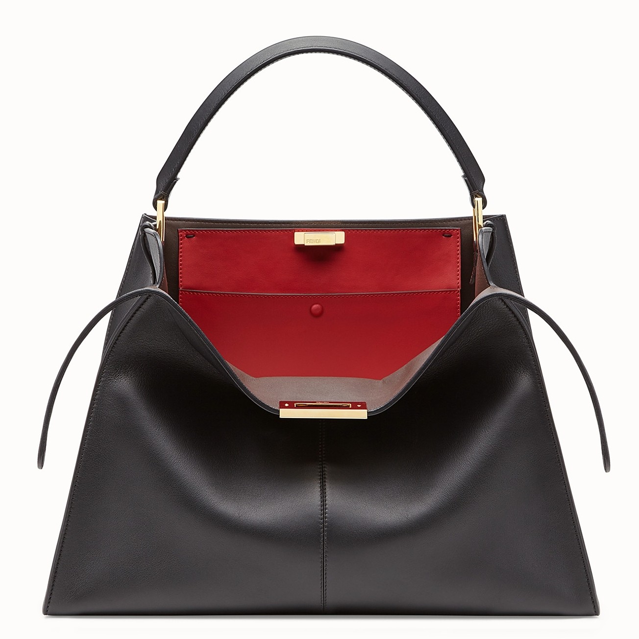 F**di black peekaboo x lite large bag