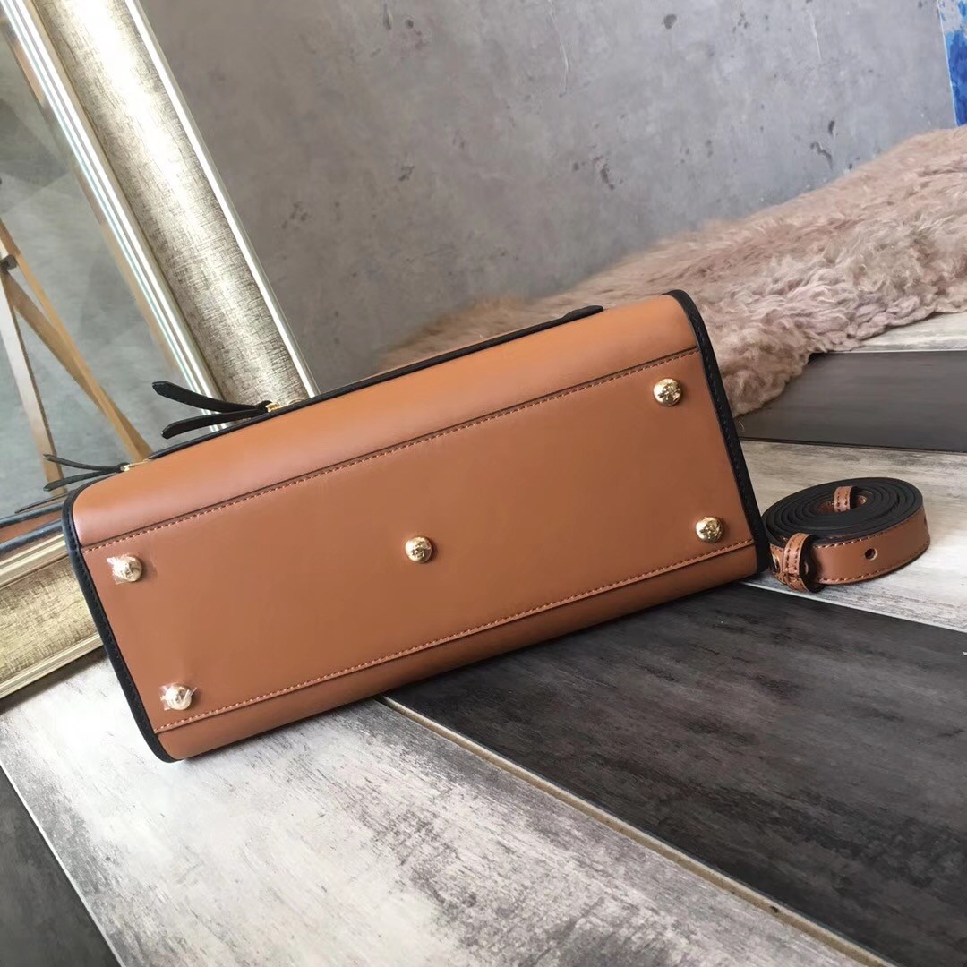 F**di small runaway bag in camarel calfskin leather