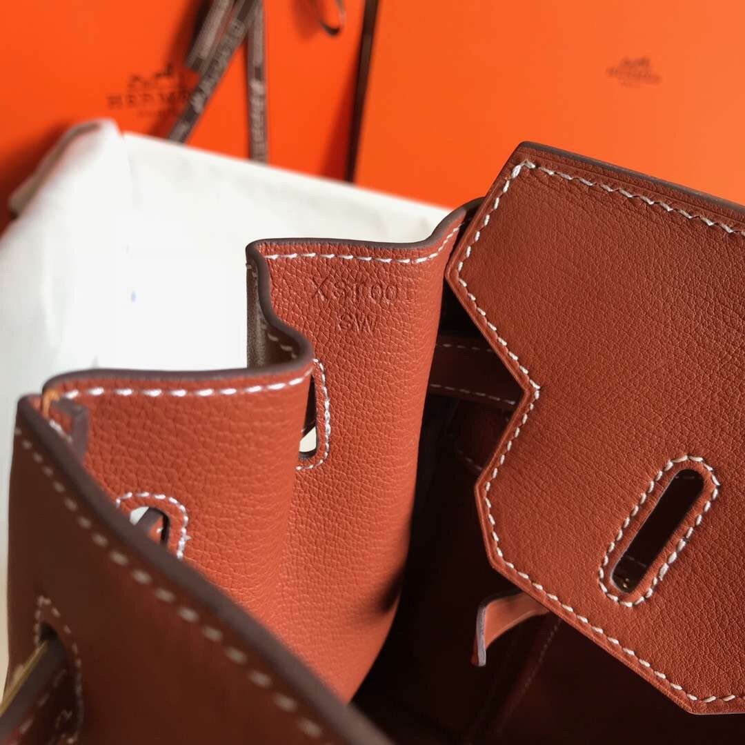 H**mes birkin 30cm bag in canvas with barenia leather