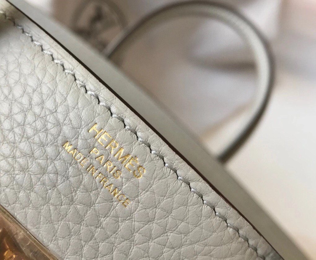 H**mes pearl grey clemence birkin 30cm bag ghw