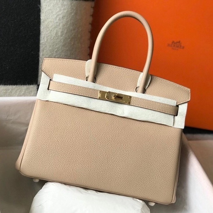 H**mes trench clemence birkin 30cm bag ghw