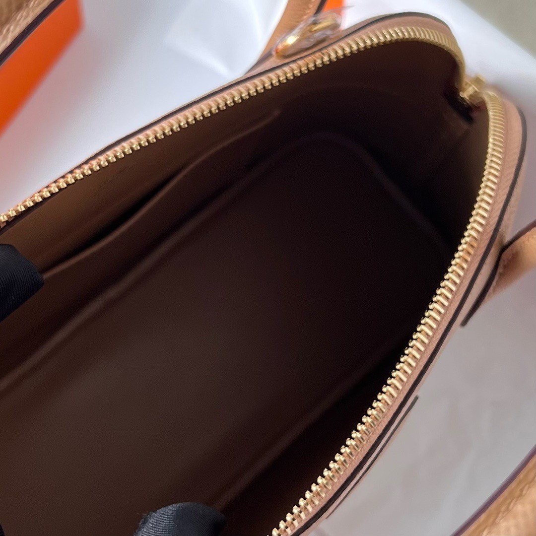 H**mes bolide 1923 27 handmade bag in chai epsom calfskin