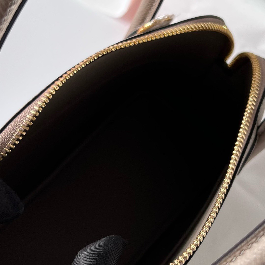 H**mes bolide 1923 27 handmade bag in gris asphalt epsom calfskin
