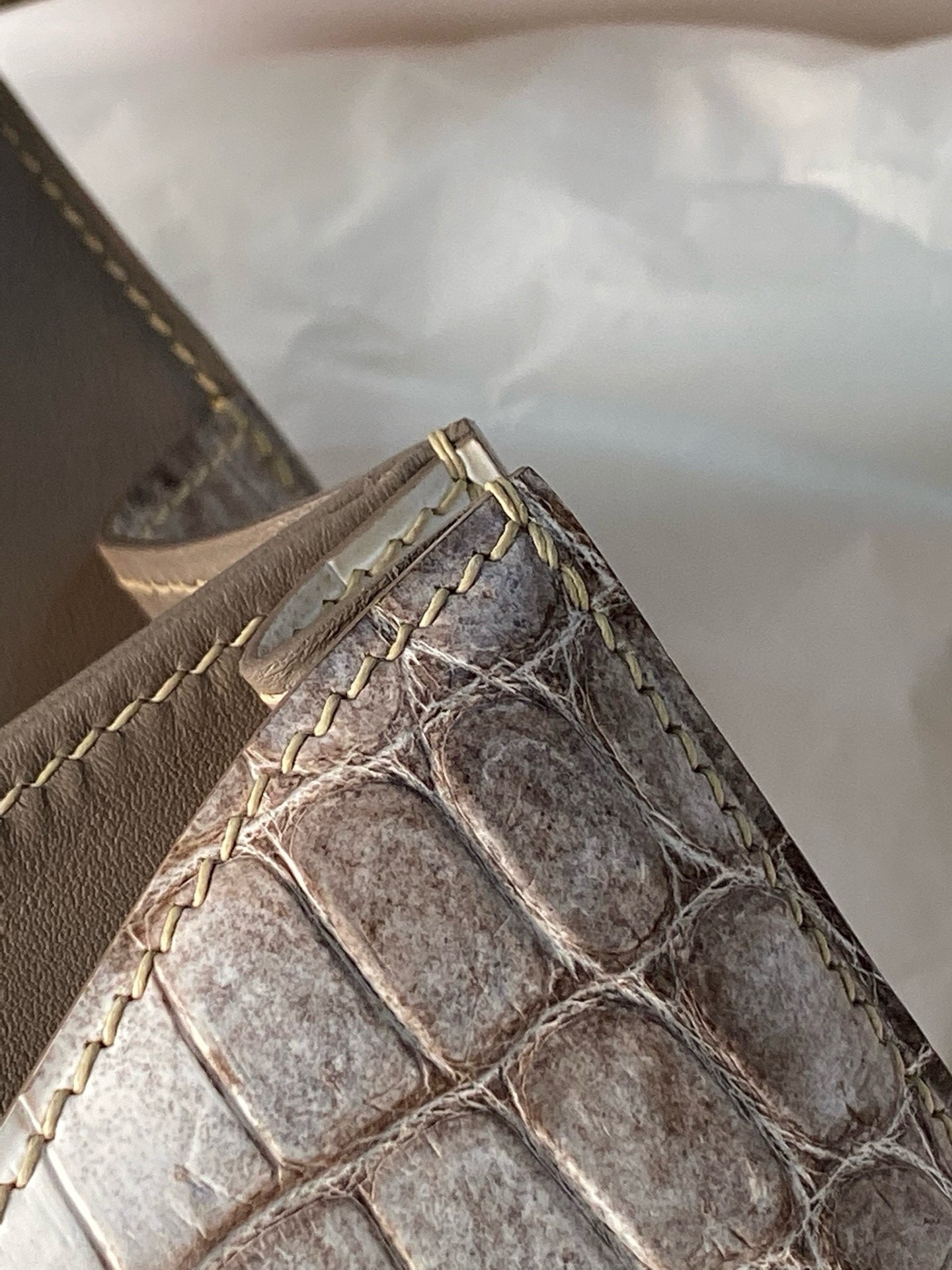 H**mes constance 24 handmade bag in himalaya crocodile niloticus skin