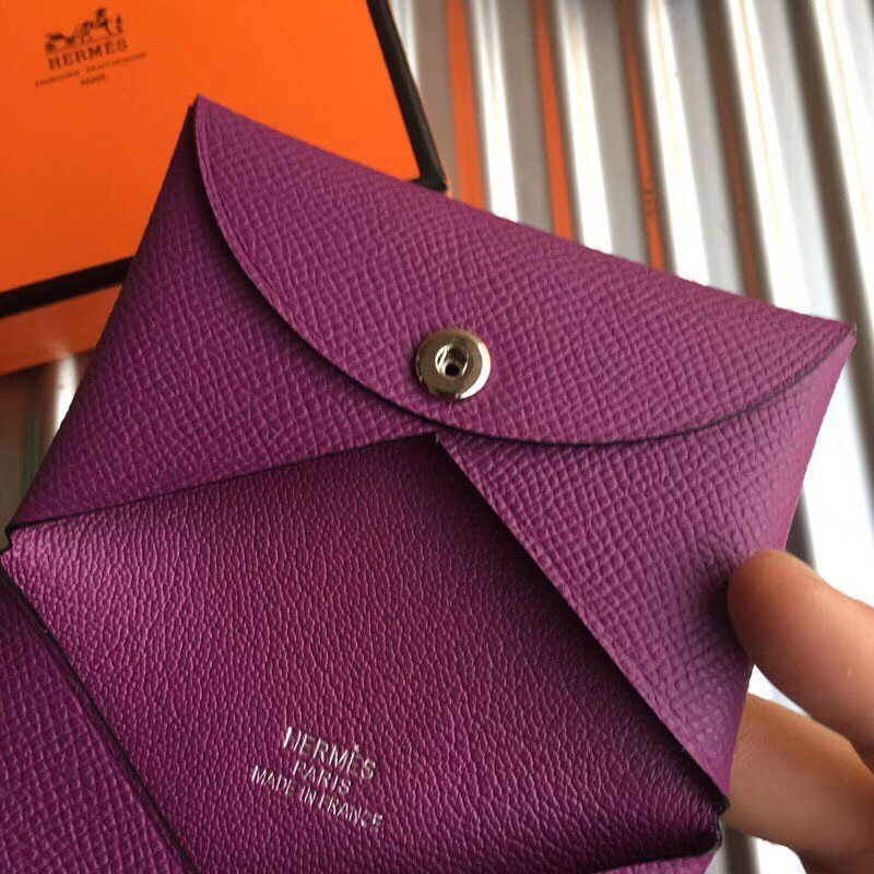 H**mes anemone epsom calvi card holder