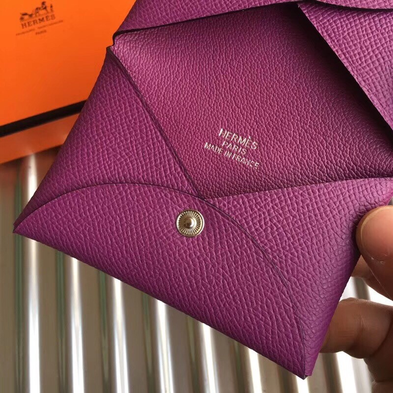 H**mes anemone epsom calvi card holder
