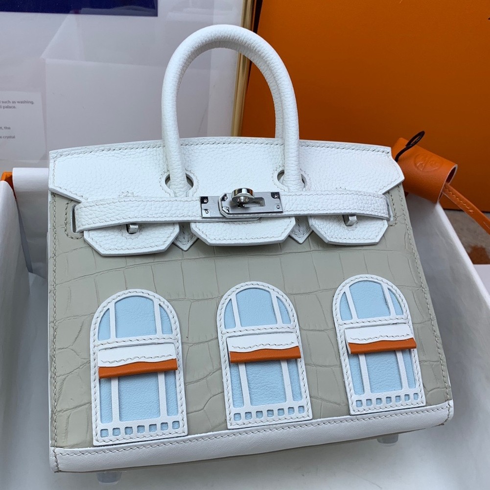 H**mes snow sac faubourg birkin 20 sellier limited edition bag