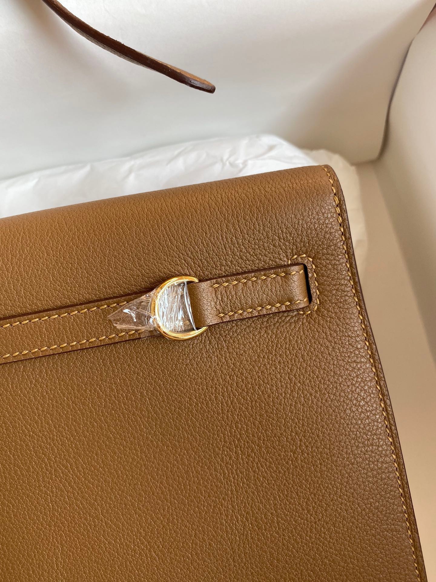 H**mes kelly danse ii bag in beige de weimar evercolor calfskin