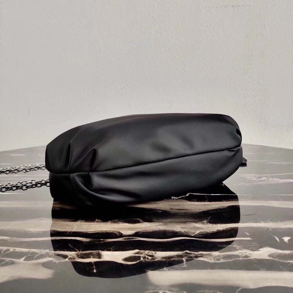 Pra*a black nylon re-edition 2006 hobo bag