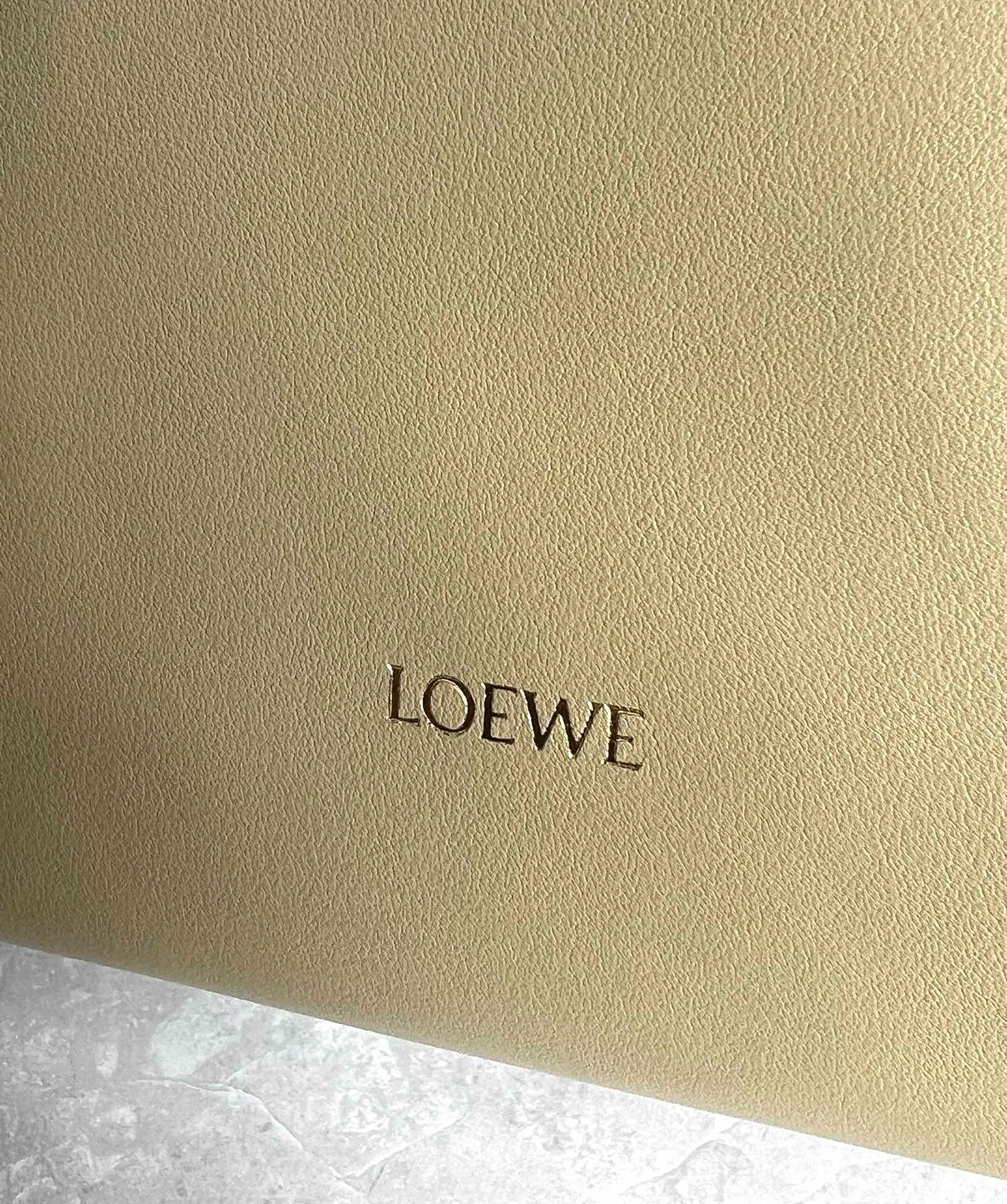 L0ew* mini flamenco clutch bag in clay green nappa calfskin