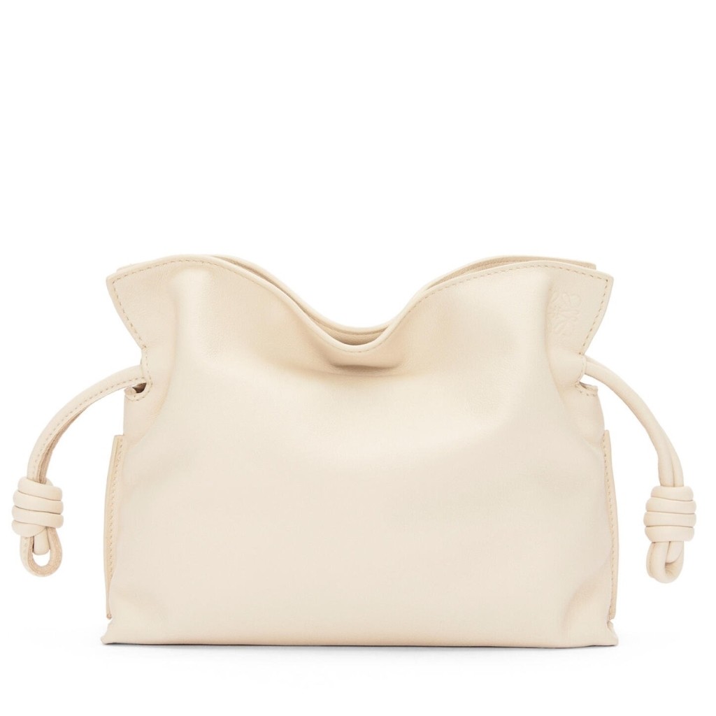 L0ew* mini flamenco clutch bag in angora calfskin