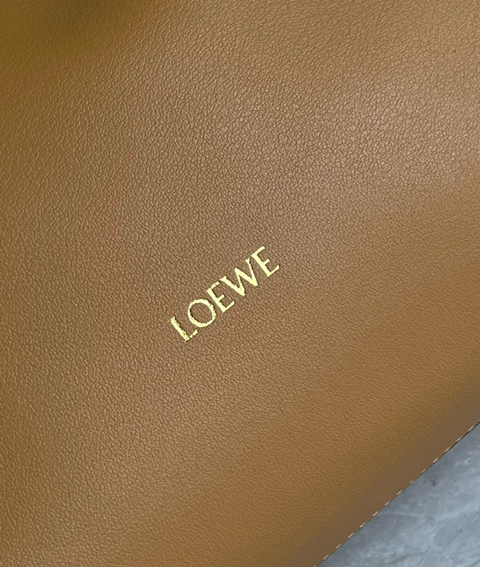 L0ew* flamenco clutch bag in warm desert nappa calfskin
