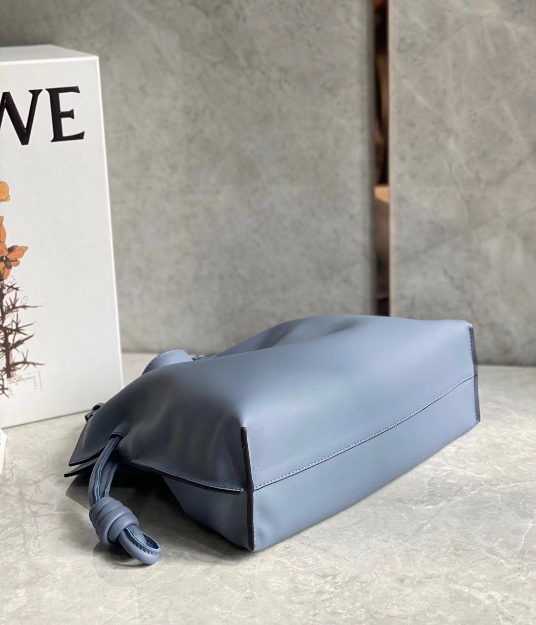 L0ew* flamenco clutch in atlantic blue nappa leather