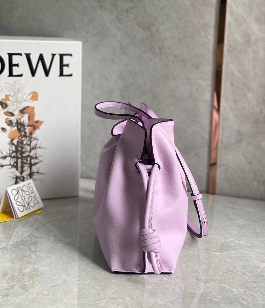 L0ew* flamenco clutch in bloom orchid nappa leather