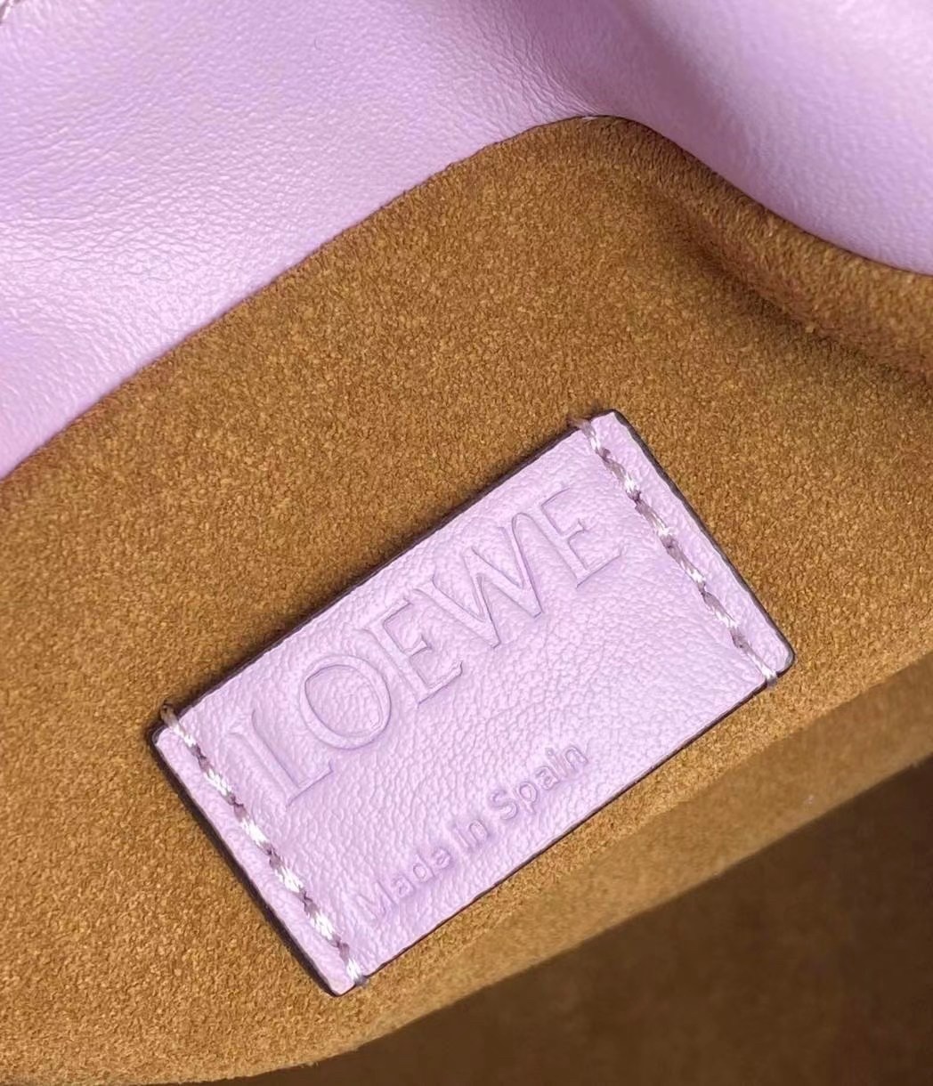 L0ew* flamenco clutch in bloom orchid nappa leather