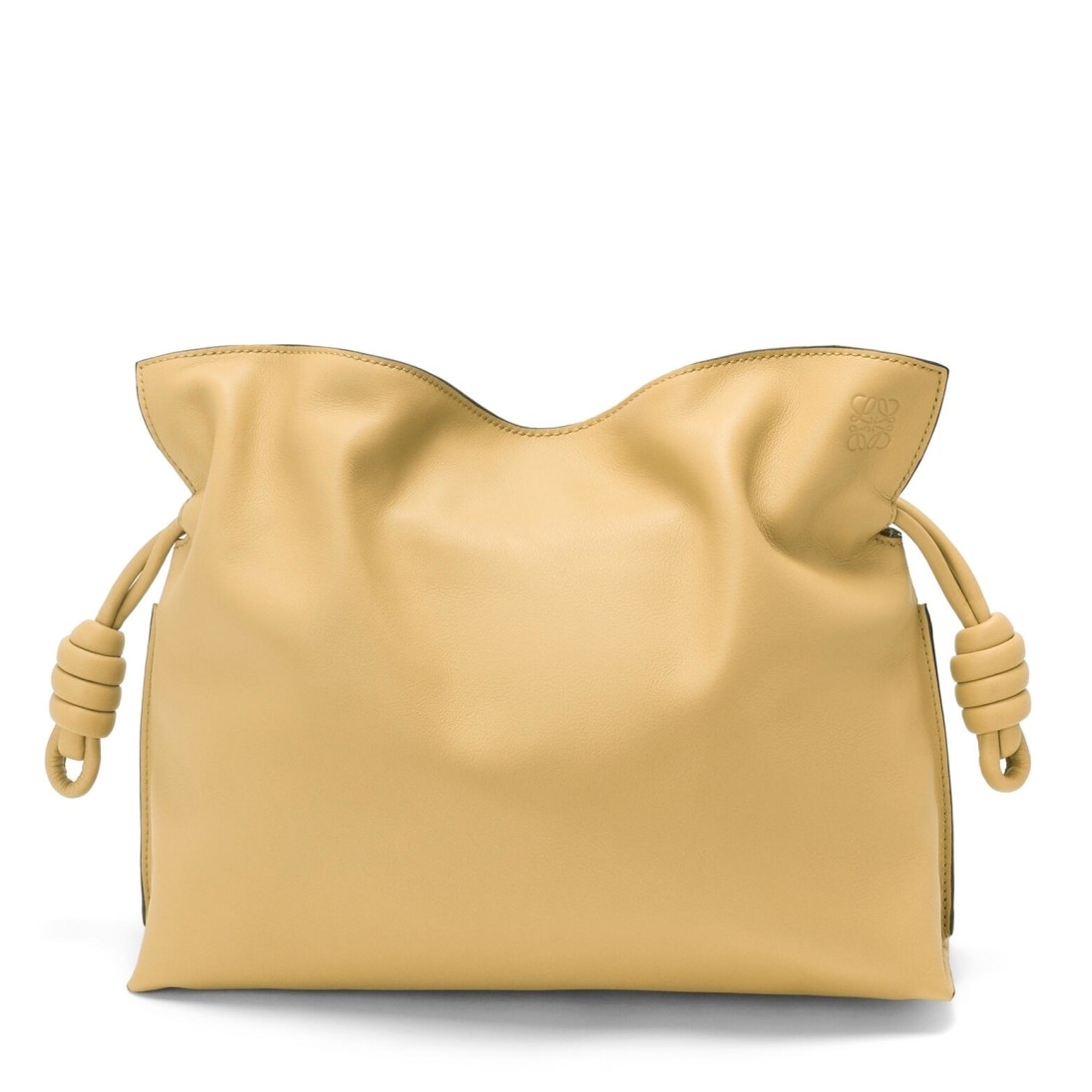 L0ew* flamenco clutch bag in dark butter calfskin