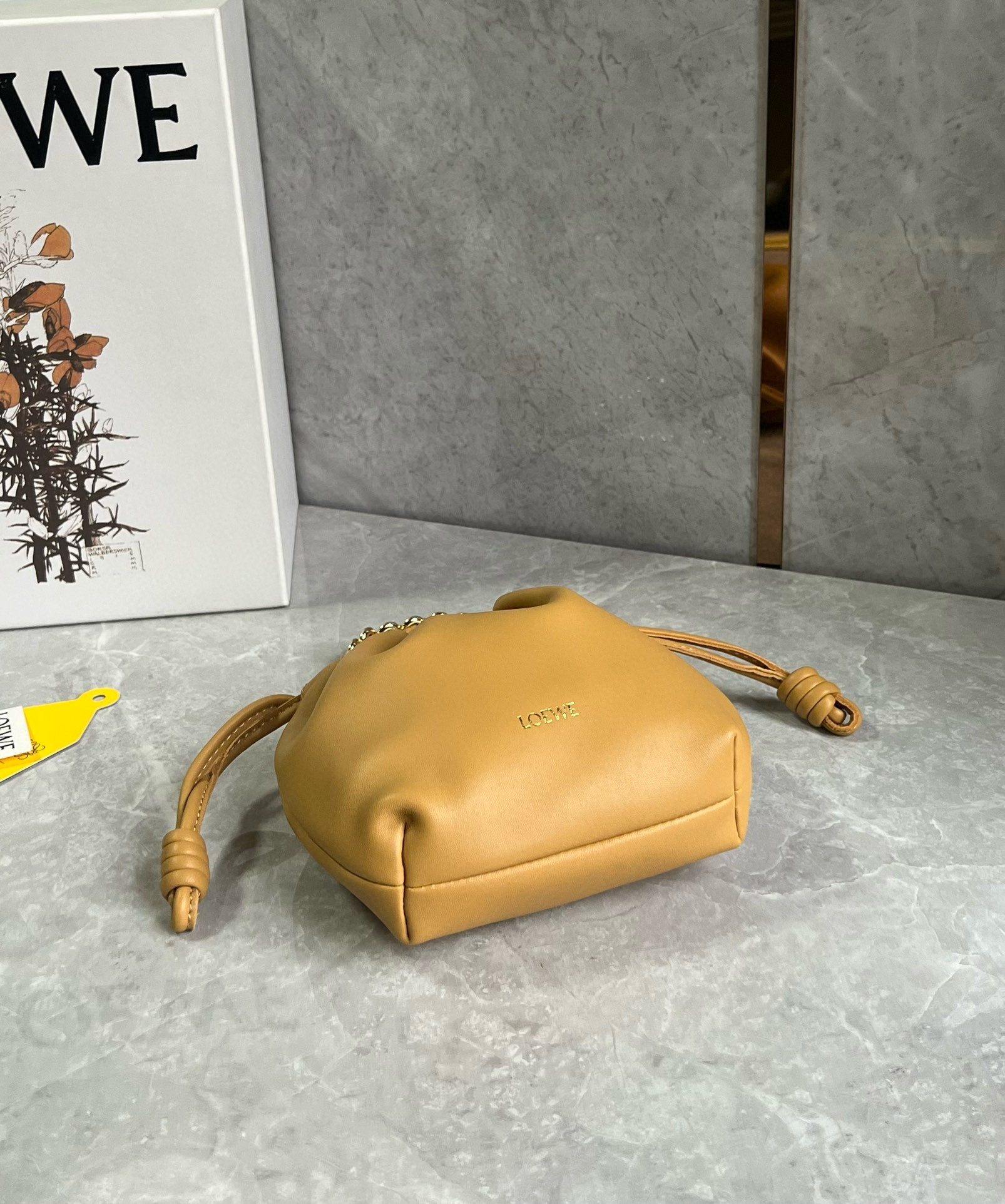L0ew* mini flamenco purse bag in sahara nappa lambskin
