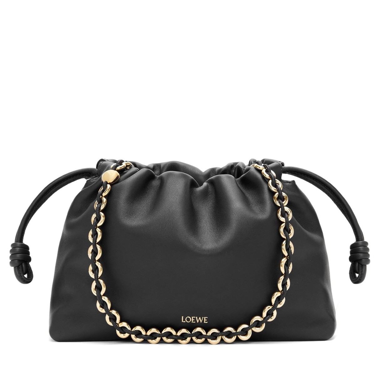 L0ew* flamenco purse in black nappa lambskin