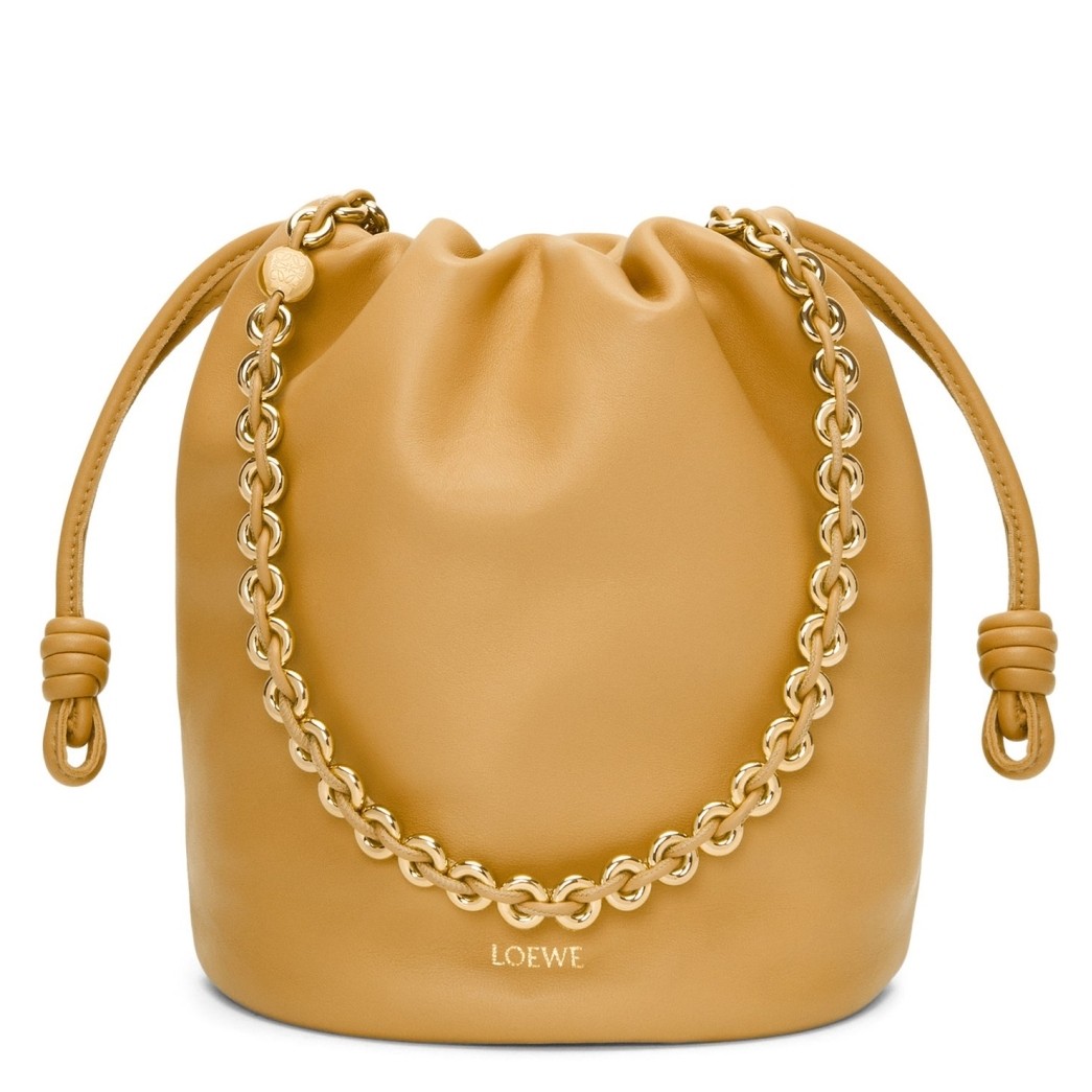 L0ew* flamenco purse bucket bag in sahara nappa lambskin