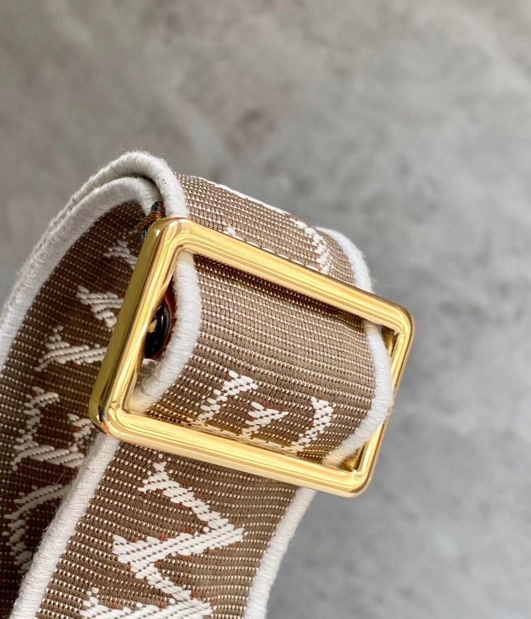 L0ew* mini gate dual bag in tan calfskin