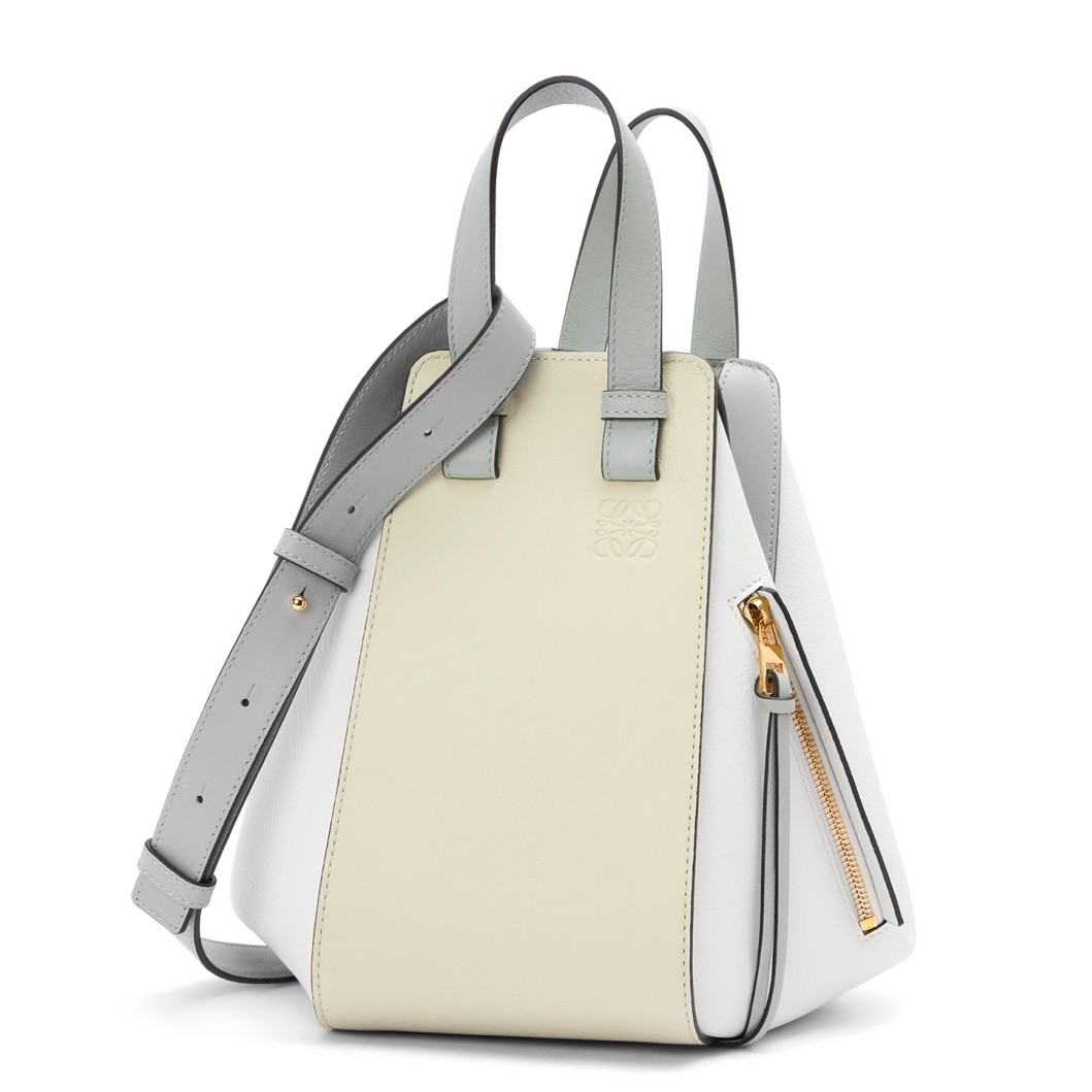 L0ew* small hammock multicolour bag in grey calfskin